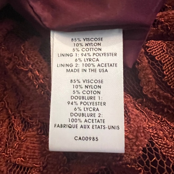 Nanette Lepore Womens Sleeveless Lace Sheath Dress Fall Short Sleeveless Size 6 - Picture 6 of 6